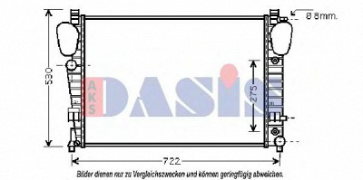 AKS DASIS 120006n -  Радиатор, охлаждение двигателя